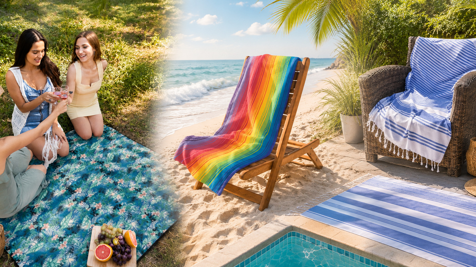 Beach Towels & Picnic Blankets for Summer | Adore Home