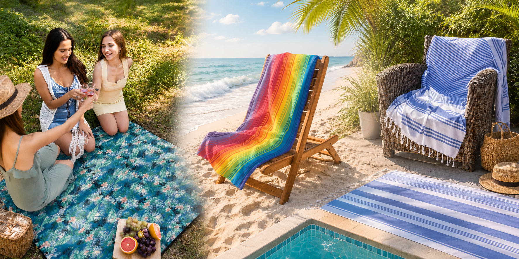Beach Towels & Picnic Blankets for Summer | Adore Home