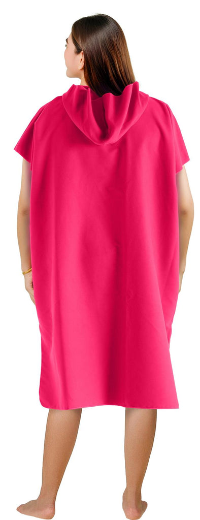Ladies Pink Microfibre Changing Robe - Adore Home