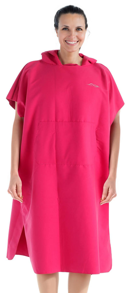 Ladies Pink Microfibre Changing Robe - Adore Home