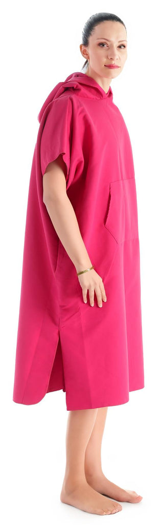 Ladies Pink Microfibre Changing Robe - Adore Home